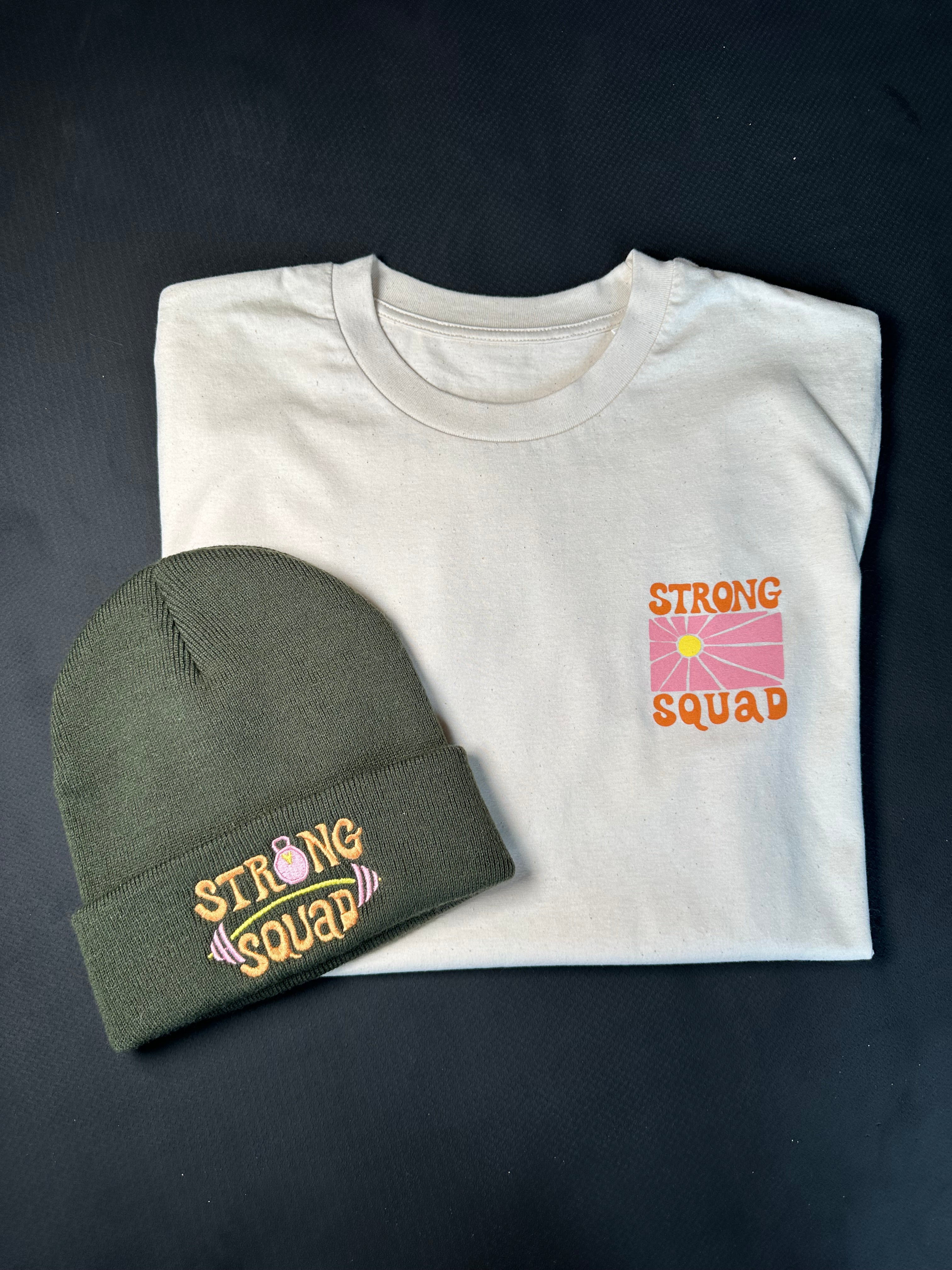 %BUNDLE: T-shirt + beanie (barbell)